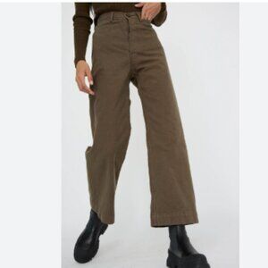 Jesse Kamm Sailor Pants Mushroom Organic Canvas – Size 2 - Women's